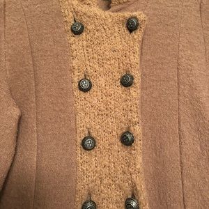 Brown 100% wool coat